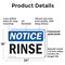 Signmission Rinse, 24 in W x Rectangle, Plastic OS-2PACK-NS-P-1824-L-18109 - alternate 7